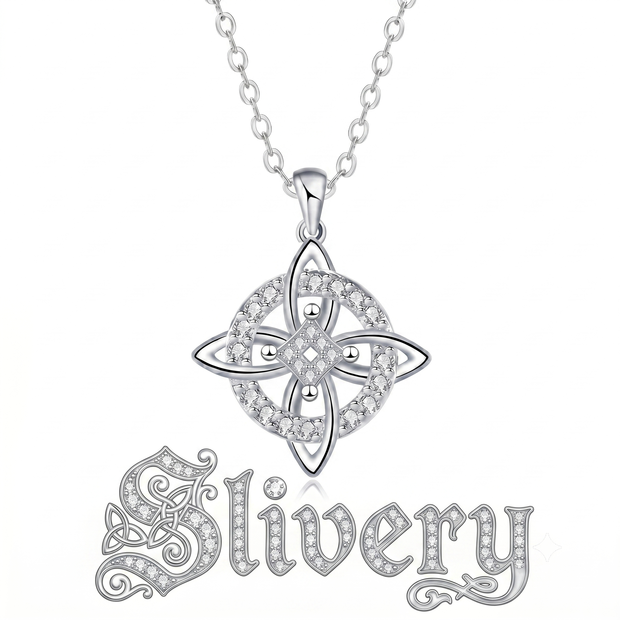 Mystical Birthstone Witches Knot Necklace – Natural Crystal🔮💞Protect Your Loved Ones💞