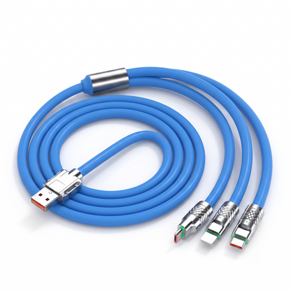 One Cable for All Your Devices🔌3-in-1 Fast Charging Cable