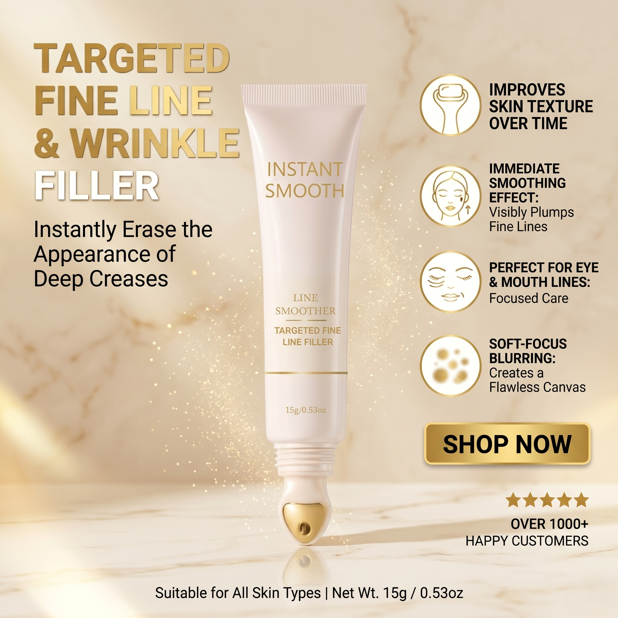 Invisible Pore Eraser — Instant Smooth Skin Line Blur Cream