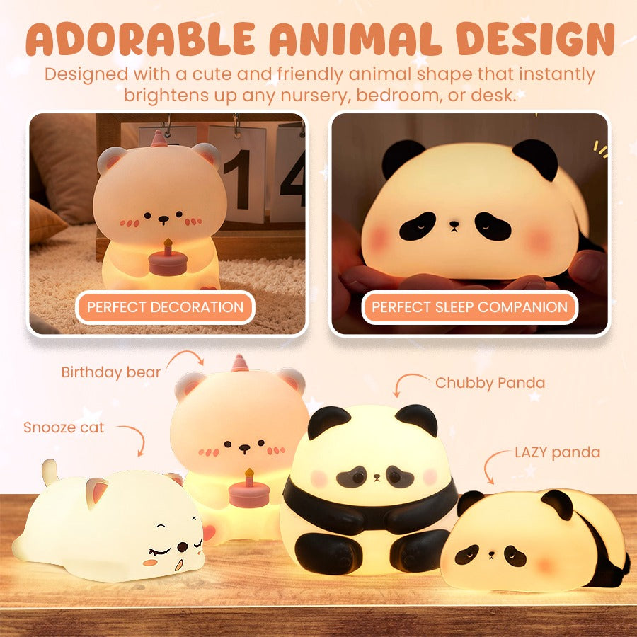 Cute Night Light🌙  Soft. Safe. Soothing Sleep for Kids &amp; Families