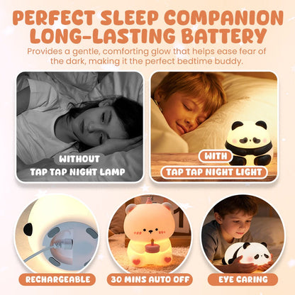 Cute Night Light🌙  Soft. Safe. Soothing Sleep for Kids &amp; Families