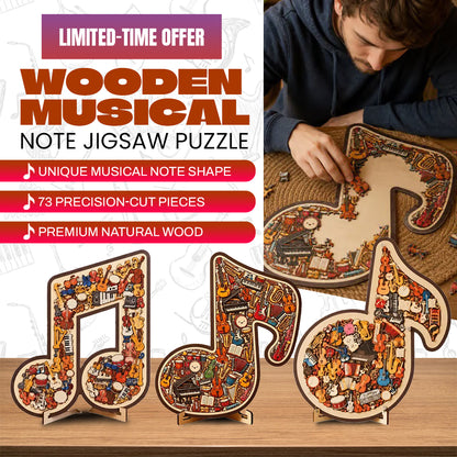 ⌛Limited-time offer🎶Wooden Musical Note Jigsaw Puzzle🧩
