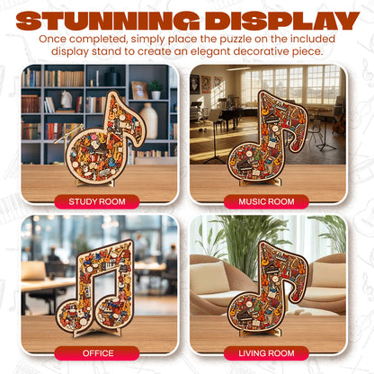⌛Limited-time offer🎶Wooden Musical Note Jigsaw Puzzle🧩