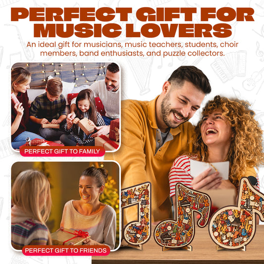 ⌛Limited-time offer🎶Wooden Musical Note Jigsaw Puzzle🧩