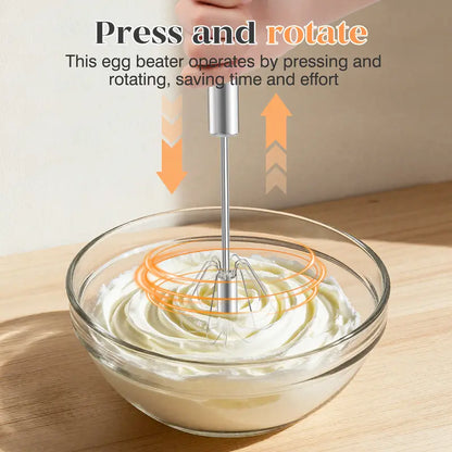 Rustproof Hand Push Whisk For Baking & Daily Drinks✨