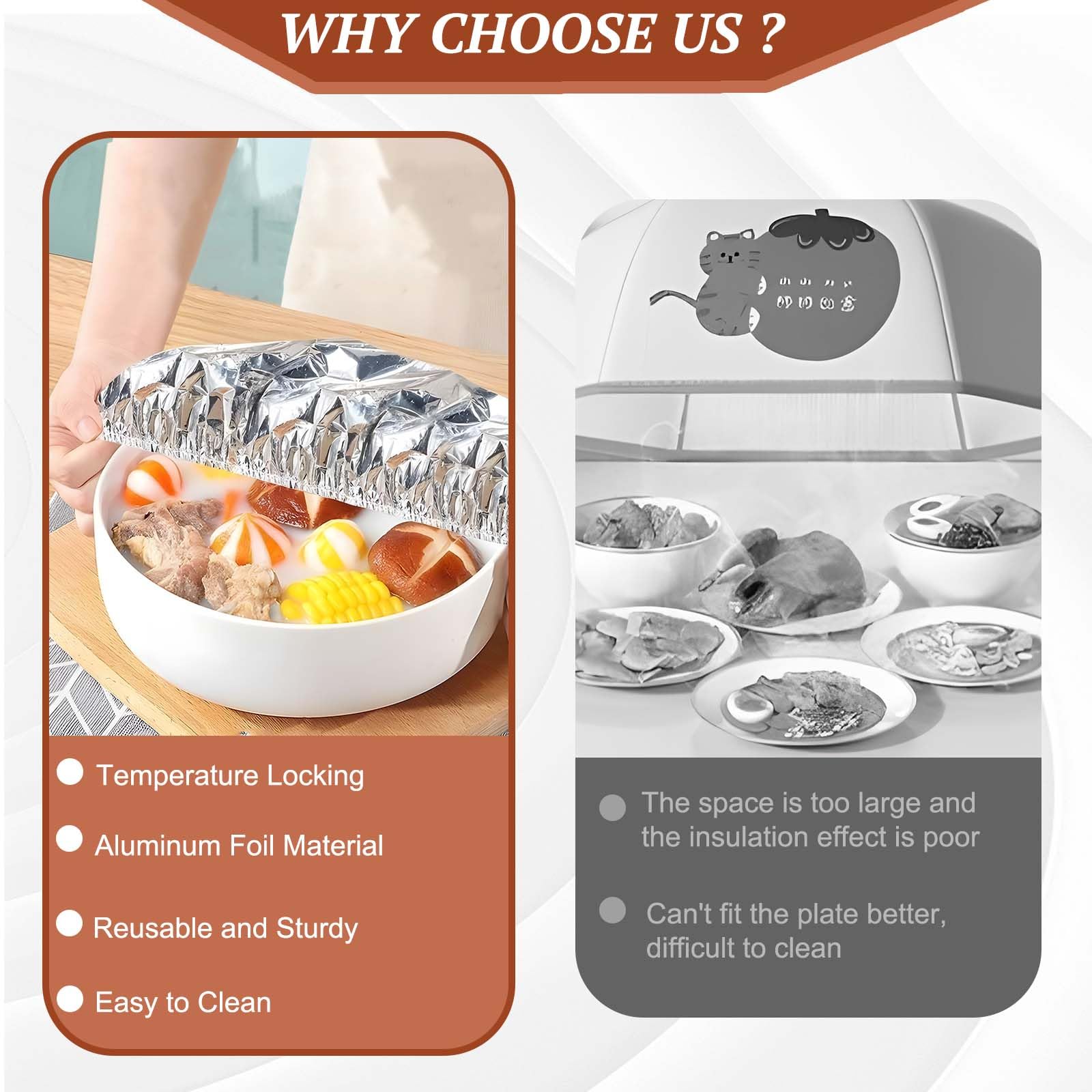 ✨ Aluminum Foil Food Covers