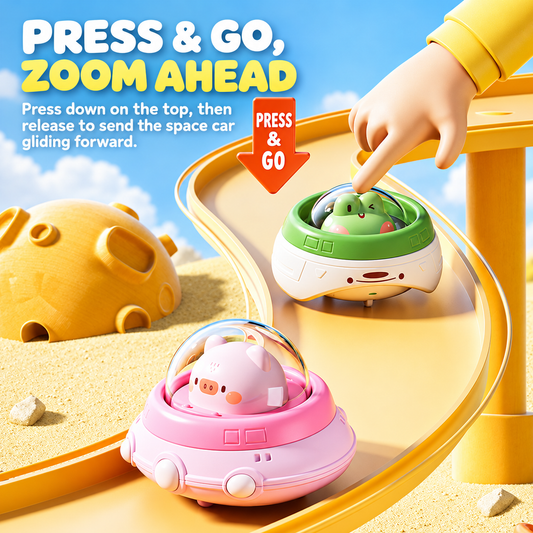 🚗 Press & Go Toy Car🔋Battery-Free