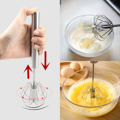 Rustproof Hand Push Whisk For Baking & Daily Drinks✨