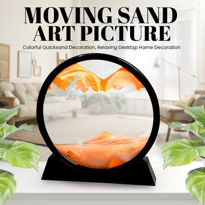 Moving Sand Art Picture – 3D Flowing Sandscape Decor