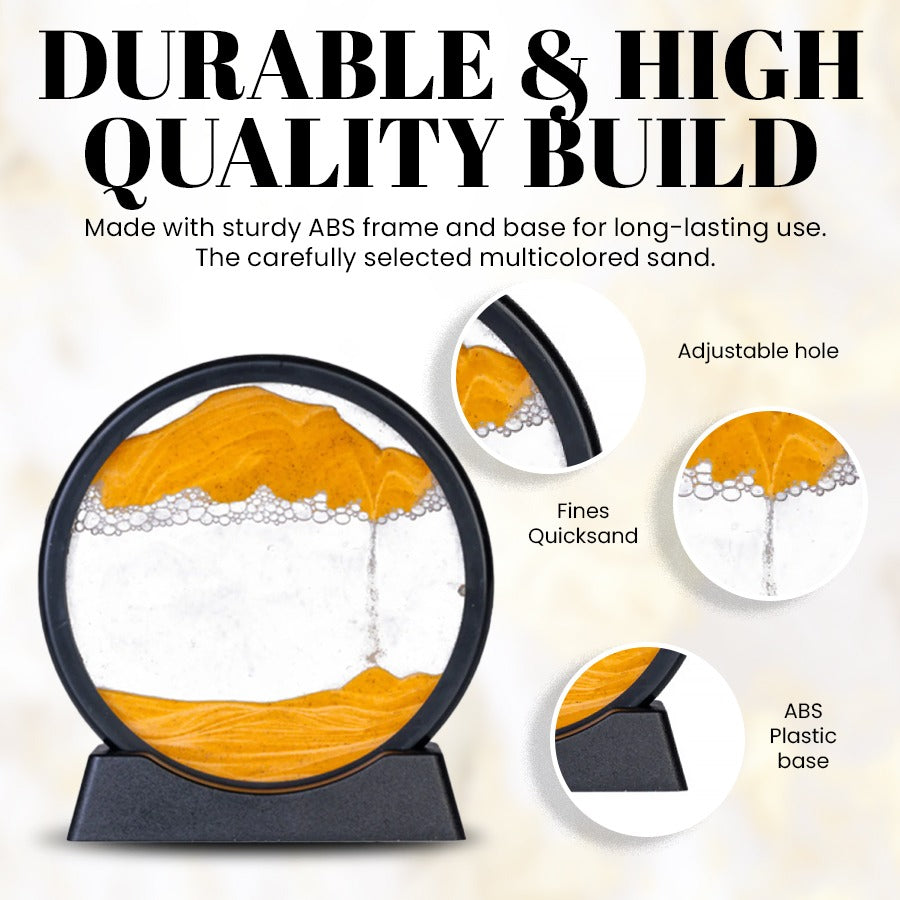 Moving Sand Art Picture – 3D Flowing Sandscape Decor