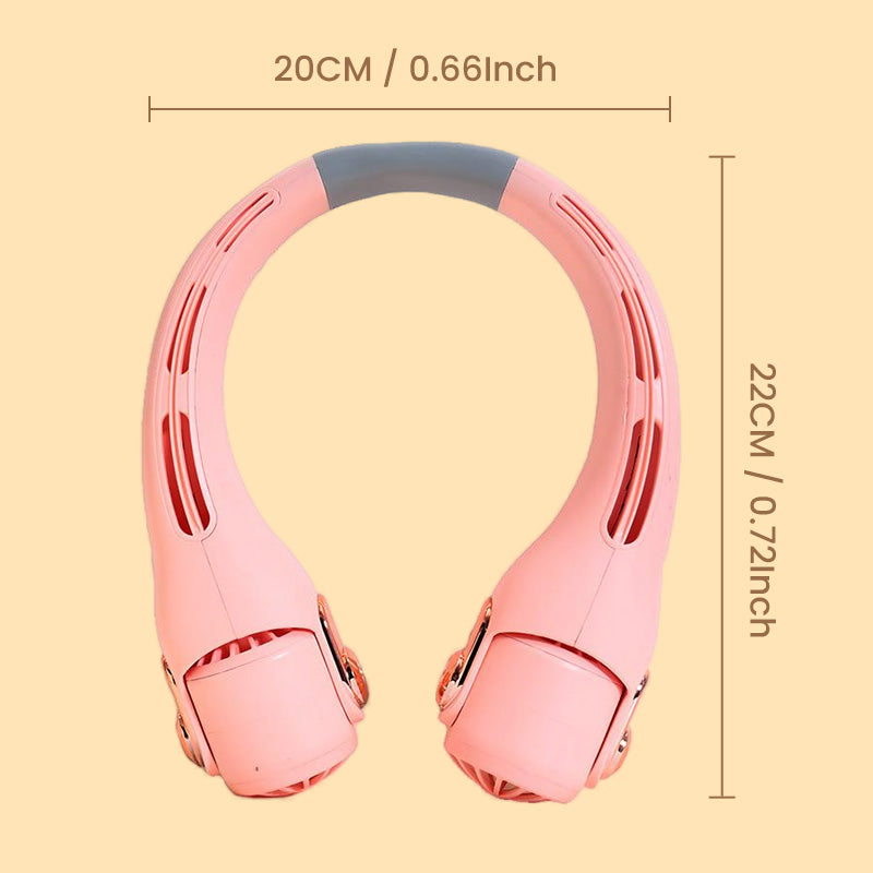 🍃 Neck Air Conditioner Fan – Ultra‑quiet, 360° rotating, 3 speeds. Hands‑free cooling, long battery. Summer essential!