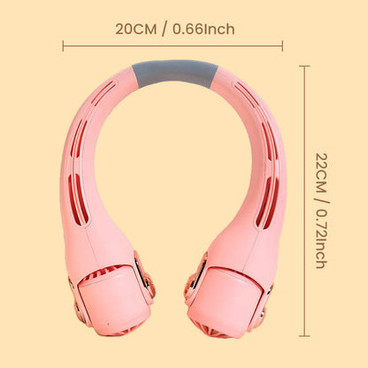 🍃 Neck Air Conditioner Fan – Ultra‑quiet, 360° rotating, 3 speeds. Hands‑free cooling, long battery. Summer essential!