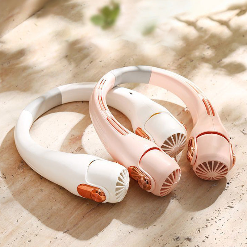 🍃 Neck Air Conditioner Fan – Ultra‑quiet, 360° rotating, 3 speeds. Hands‑free cooling, long battery. Summer essential!